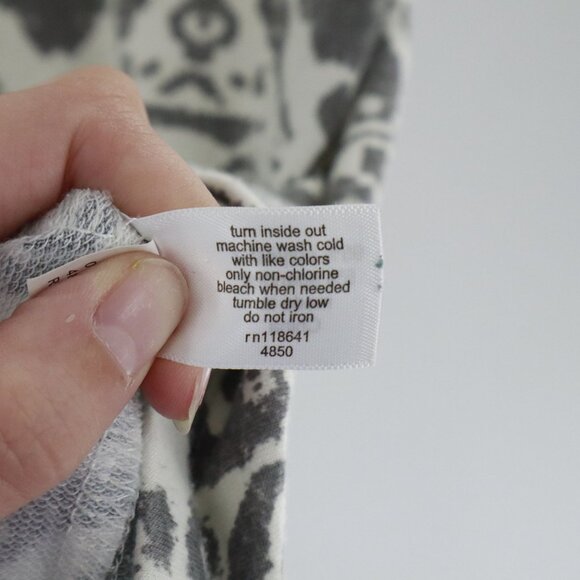 Livi Active Top Womens 20 White Normcore Boho Ikat Relaxed Casual Lounge Wear - Picture 6 of 14